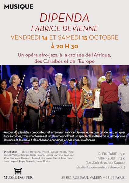 Dipenda, opéra afro-jazz de Fabrice Devienne