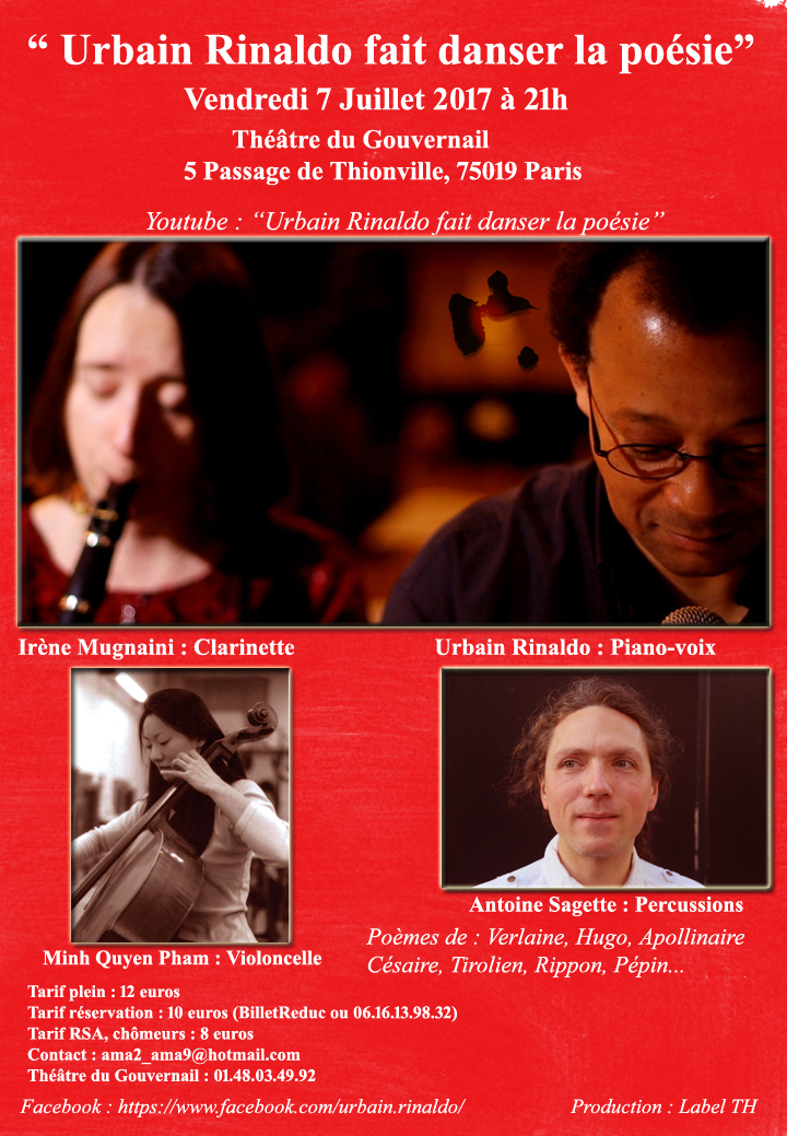 Urbain Rinaldo fait danser la poésie, de Guy Tirolien à Max Rippon