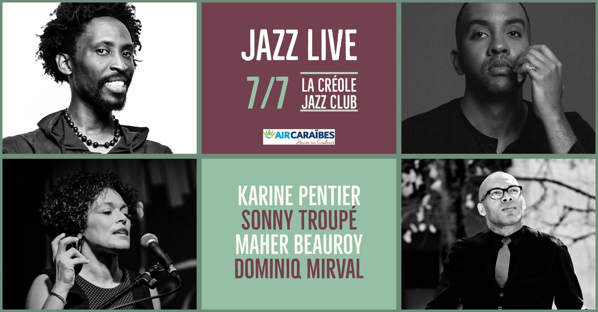 Karine Pentier + Sonny Troupé, Maher Beauroy & Dominiq Mirval