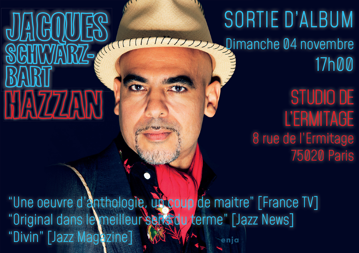 Jacques Schwarz-Bart - Sortie de l'album Hazzan