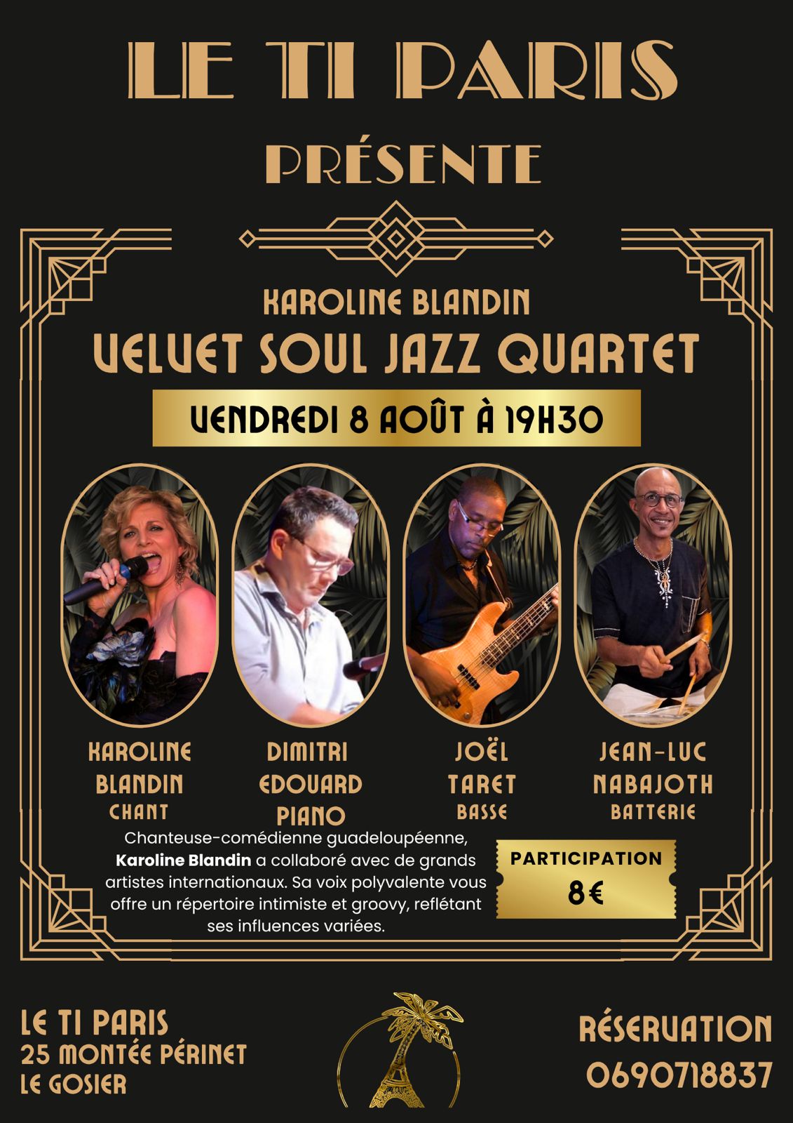 Velvet Soul Jazz Quartet Avec Karoline Blandin